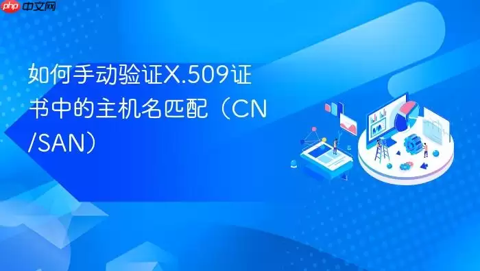 如何手动验证X.509证书中的主机名匹配(CN/SAN)