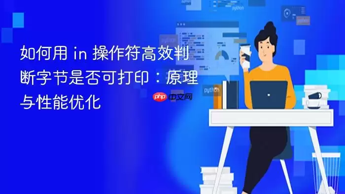 如何用 in 操作符高效判断字节是否可打印:原理与性能优化