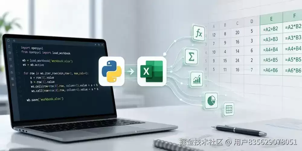 Python Excel自动化插入各种类型的公式和函数的完整指南