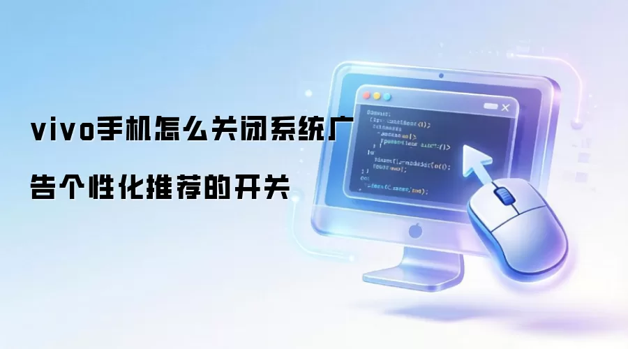 vivo手机怎么关闭系统广告个性化推荐的开关
