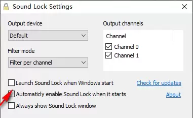 soundlock如何设置开机自启