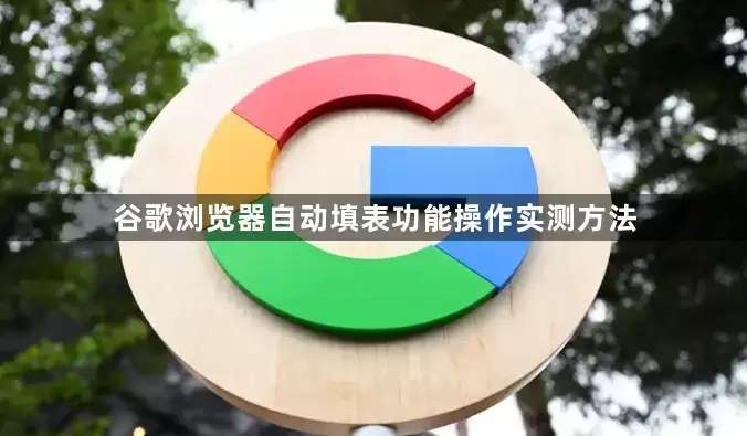 谷歌浏览器自动填表功能操作实测方法