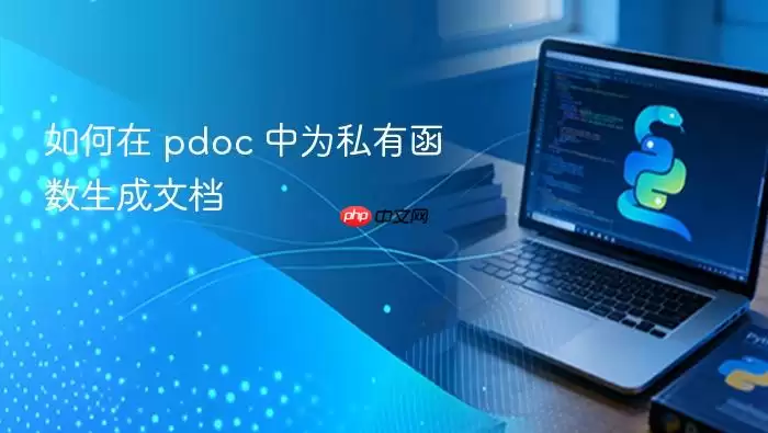 如何在 pdoc 中为私有函数生成文档