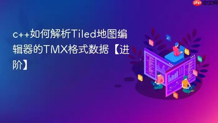 c++如何解析Tiled地图编辑器的TMX格式数据【进阶】
