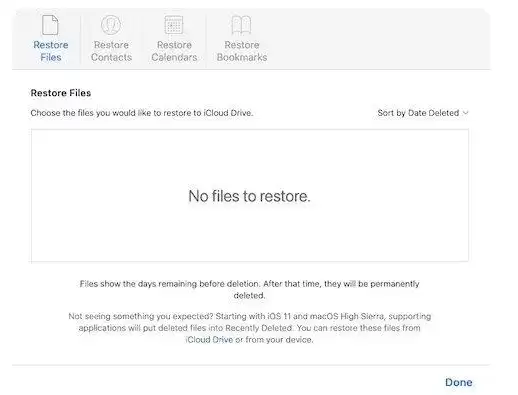 如何使用 iCloud.com 恢复最近删除的文件？