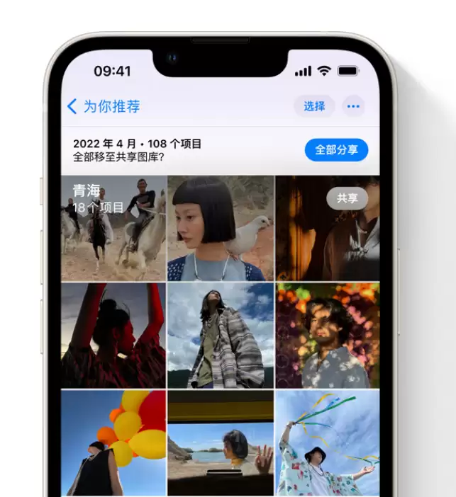 如何在 iPhone 上通过共享图库分享照片?