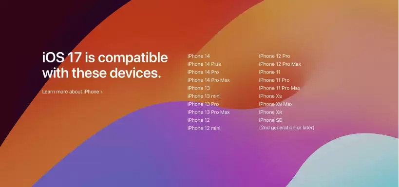 哪些机型可以升级到 iOS 17? iOS 17支持机型汇总
