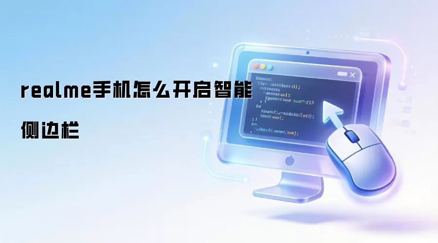 realme手机怎么开启智能侧边栏