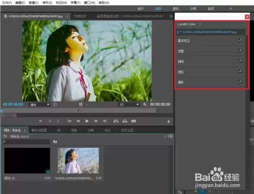 Premiere中如何使用Lumetri效果