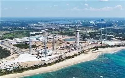 海南商业航天发射场二期发射区土建完工