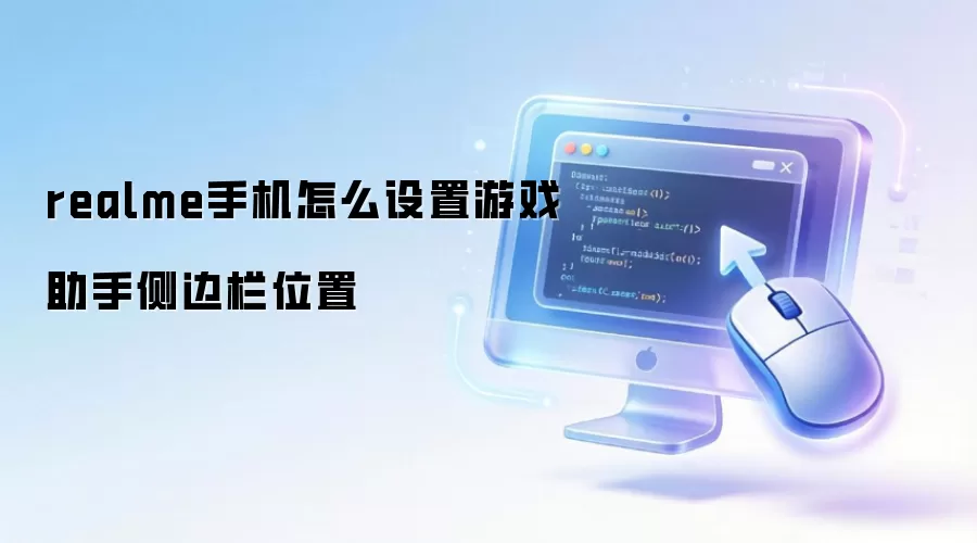 realme手机怎么设置游戏助手侧边栏位置