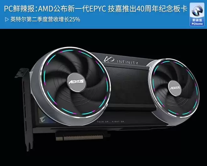PC鲜辣报:AMD公布新一代EPYC 技嘉推出40周年纪念板卡
