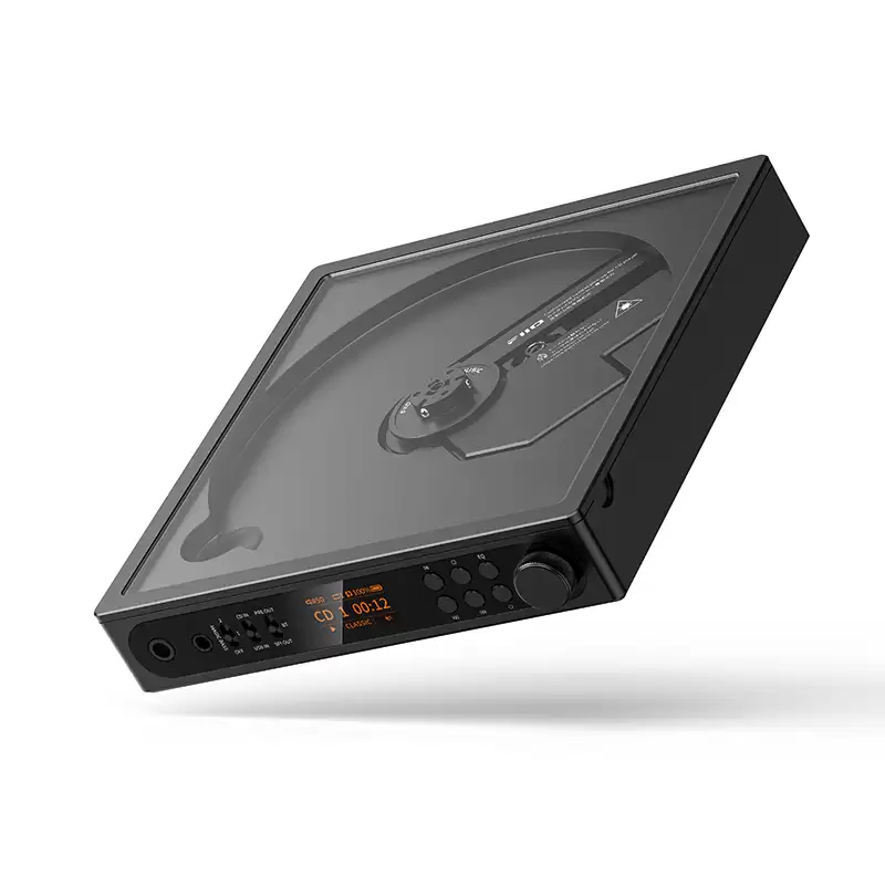 飞傲 DM15 便携立体声 CD 播放器黑色版上市:双 AKM AK4493S DAC 芯片,1599 元