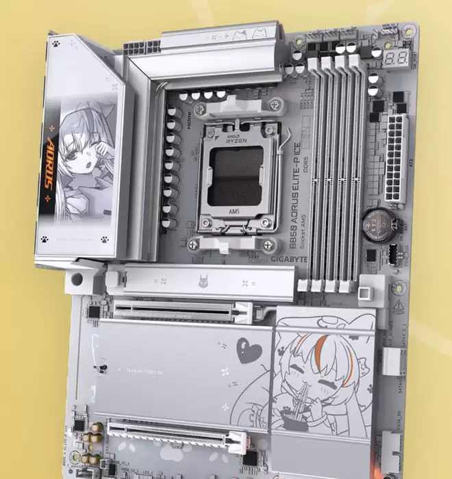 萌萌雕妹伴你清凉一夏!技嘉B850 AORUS ELITE-P ICE主板焕新上市