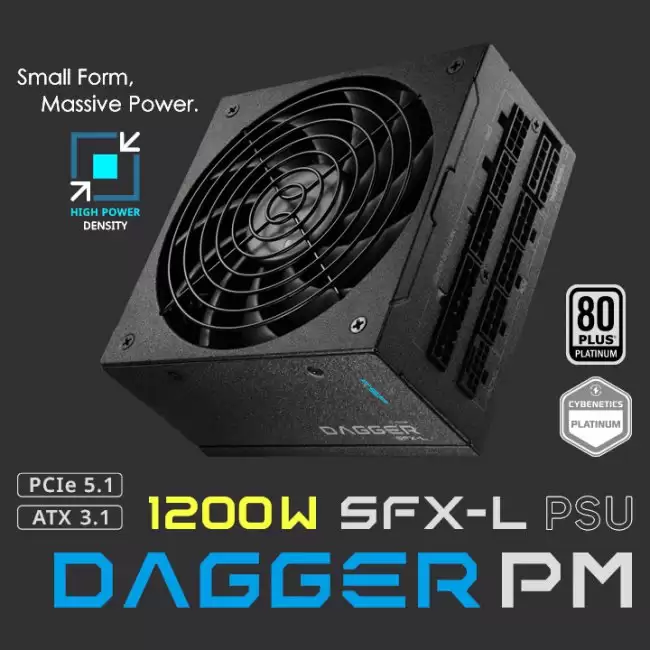 全汉推出 DAGGER PM 1200W 全模组电源:SFX-L 形态 白金能效