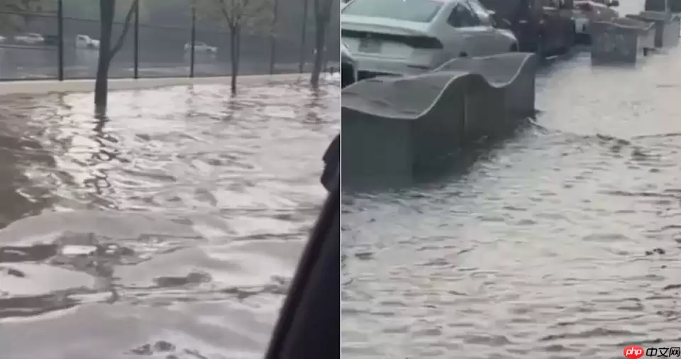 美国纽约又遭连续暴雨袭击，三大机场实施地面停飞