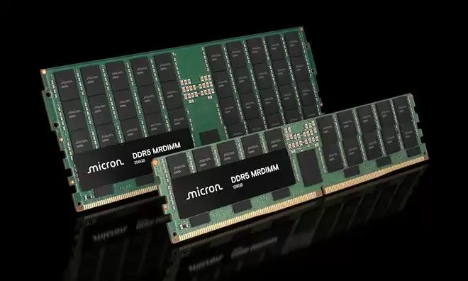 美光官网上线14400MT/s DDR5 MRDIMM内存模组,96GB容量