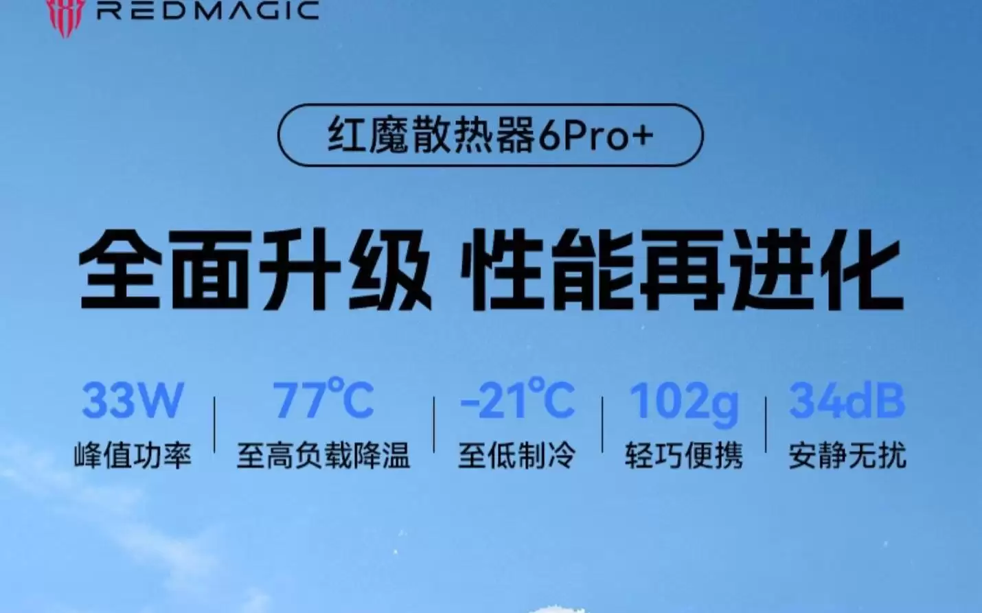 努比亚红魔推出磁吸散热器6 Pro+，33W峰值功率