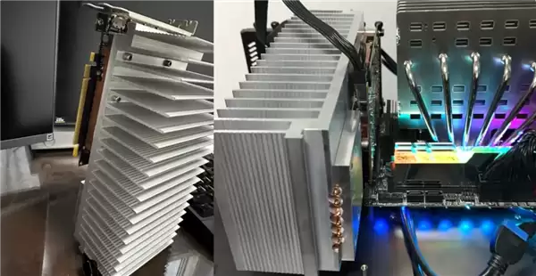 硬件爱好者打造2.5公斤纯铝被动散热器，实现RTX 40