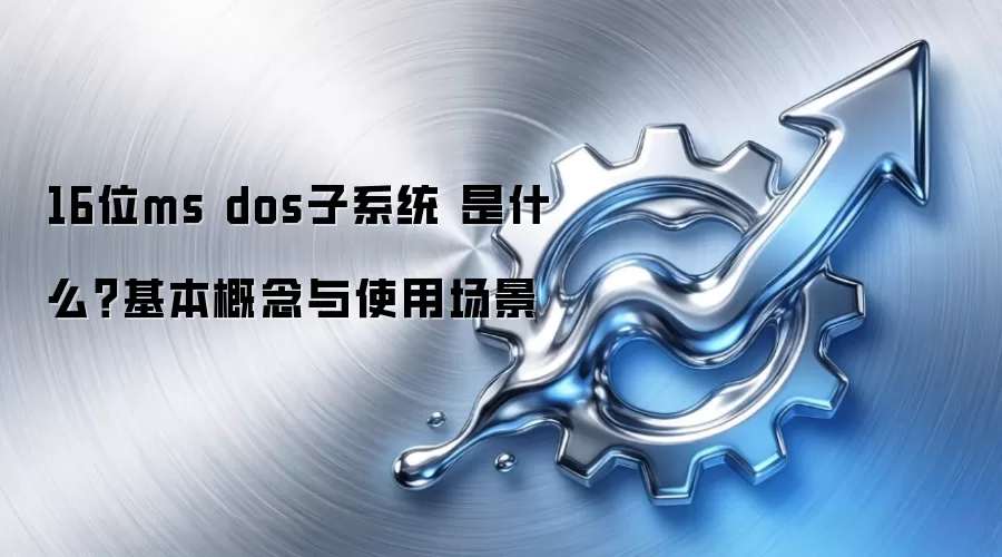 16位ms dos子系统 是什么？基本概念与使用场景