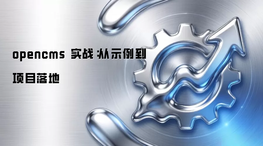 opencms 实战：从示例到项目落地