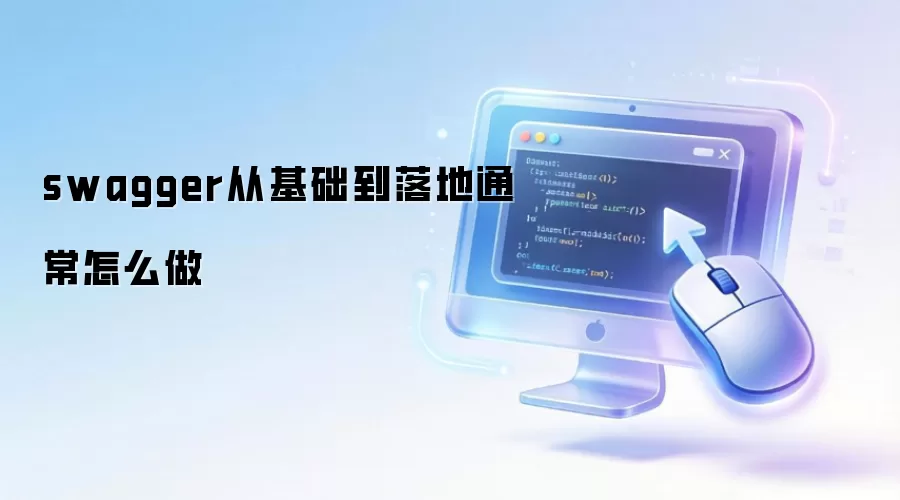 swagger从基础到落地通常怎么做