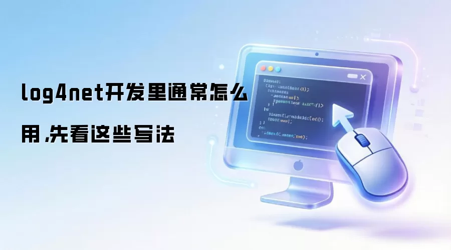 log4net开发里通常怎么用，先看这些写法