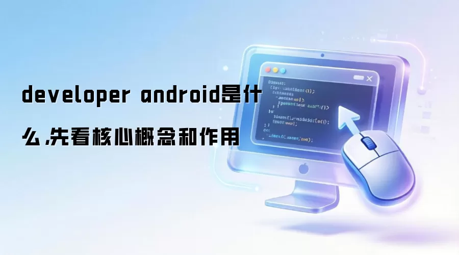 developer android是什么，先看核心概念和作用