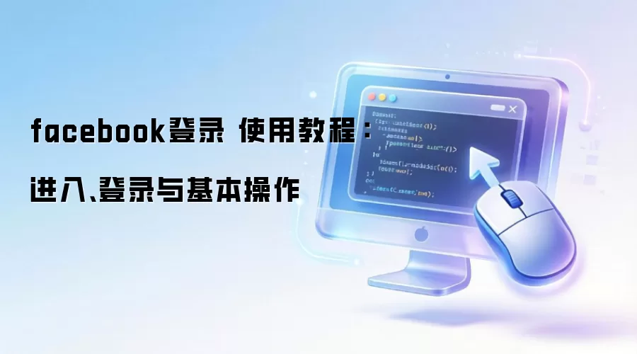 facebook登录 使用教程:进入、登录与基本操作