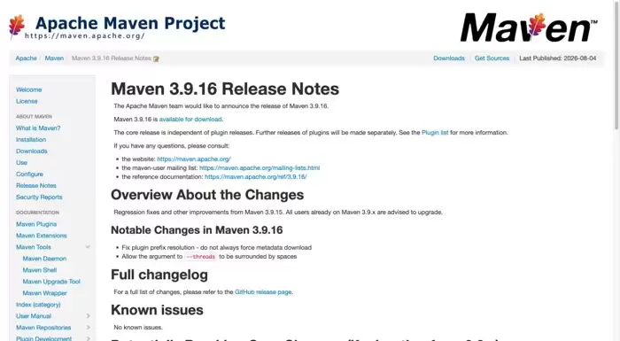 Maven 3.9.16发布:修复插件前缀解析问题