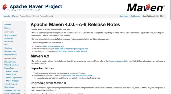 Maven 4.0.0-rc-6发布:集中修复RC-5已知问题