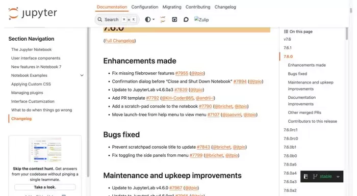 Jupyter Notebook 7.6.0发布:补齐文件浏览器功能
