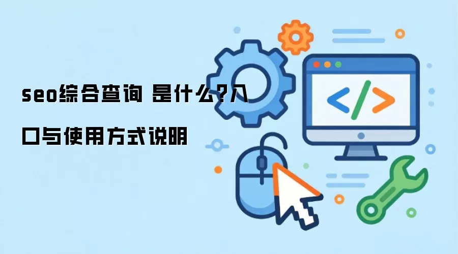 seo综合查询 是什么？入口与使用方式说明