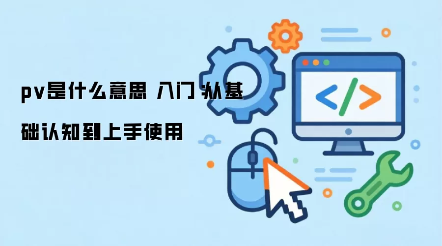 pv是什么意思 入门：从基础认知到上手使用