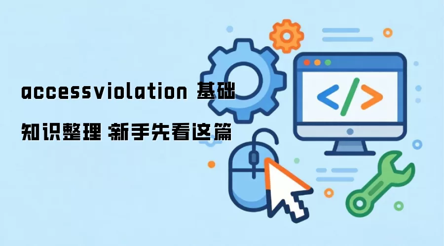 accessviolation 基础知识整理：新手先看这篇