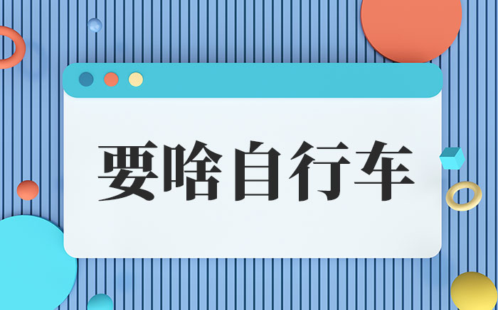要啥自行车啥意思