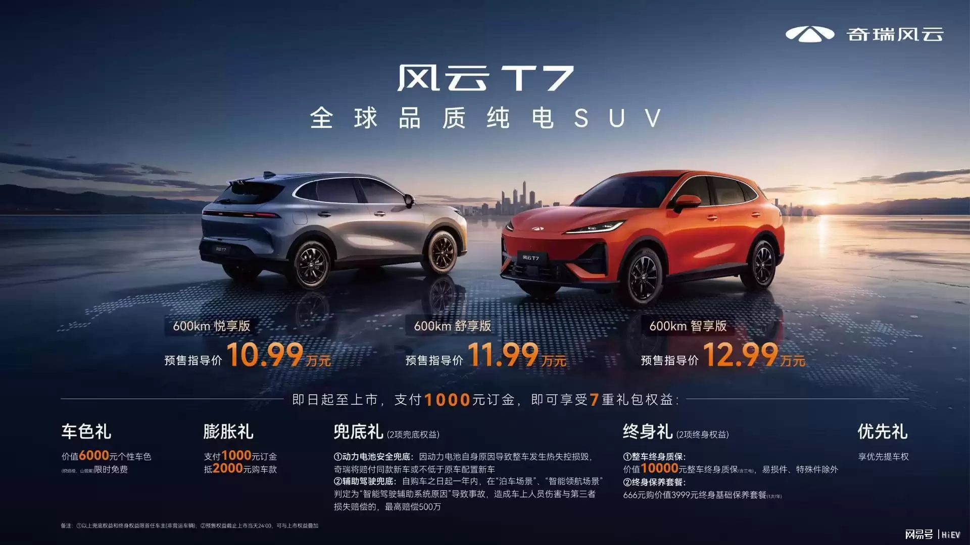 久等了,奇瑞风云T7全球市场验证后归来,10.99万元起开启预售