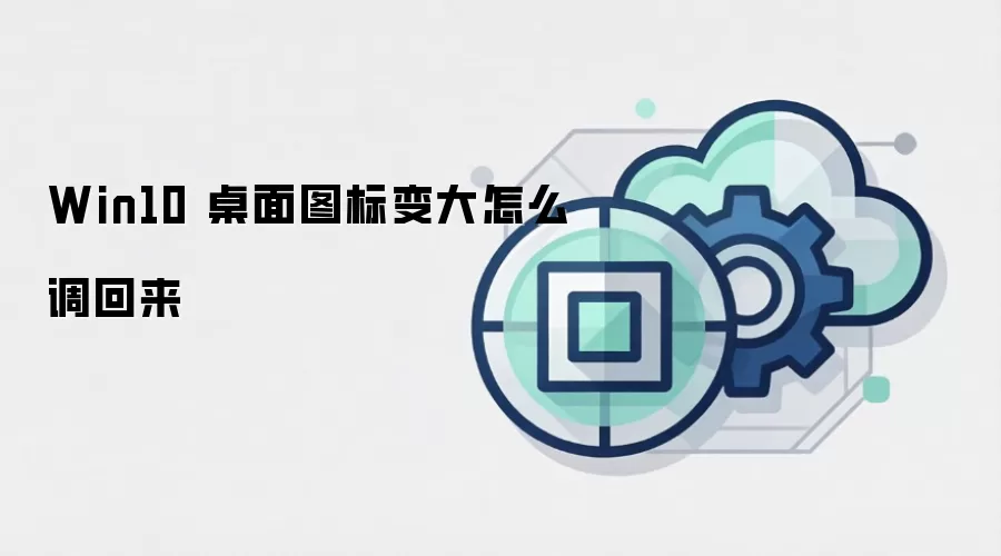 Win10 桌面图标变大怎么调回来