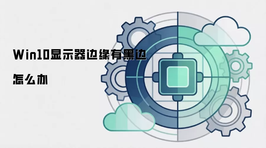 Win10显示器边缘有黑边怎么办