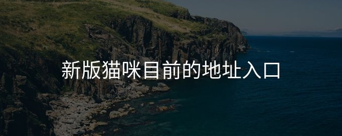 猫咪网页版入口