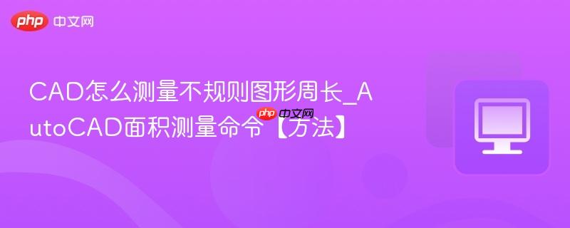 CAD怎么测量不规则图形周长