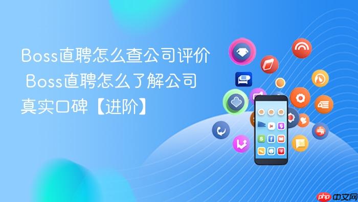 Boss直聘怎么查公司评价