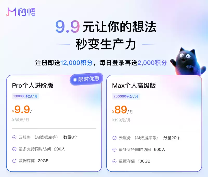 阿里Meoo Pro版限时9.9元/月,支持低门槛、低成本开发AI应用
