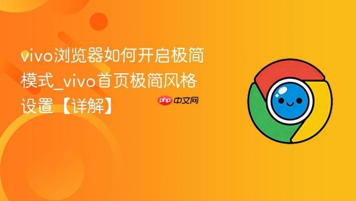 vivo浏览器如何开启极简模式