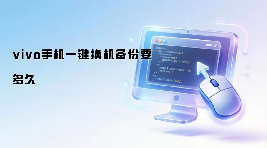 vivo手机一键换机备份要多久