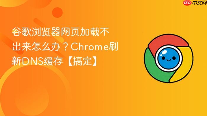 谷歌浏览器网页加载不出来怎么办?Chrome刷新DNS缓存【搞定】