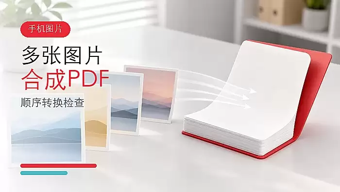 手机图片怎么合成一个PDF?多张图片如何按顺序转换?