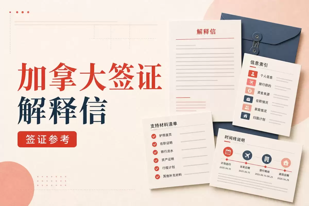 加拿大签证解释信:学习许可材料说明范文