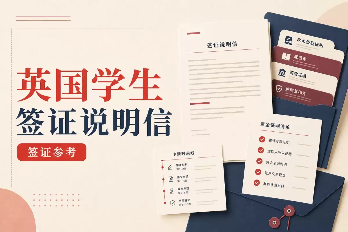 英国学生签证说明信:CAS与资金材料说明范文