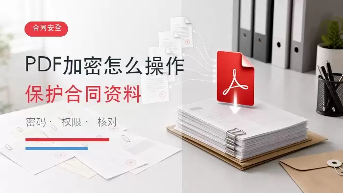 PDF加密怎么操作？在线保护合同和资料的完整流程